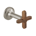Brizo HX5875-BNWD Odin Wall Mount Lavatory Cross Handles Brilliance Brushed Nickel Wood