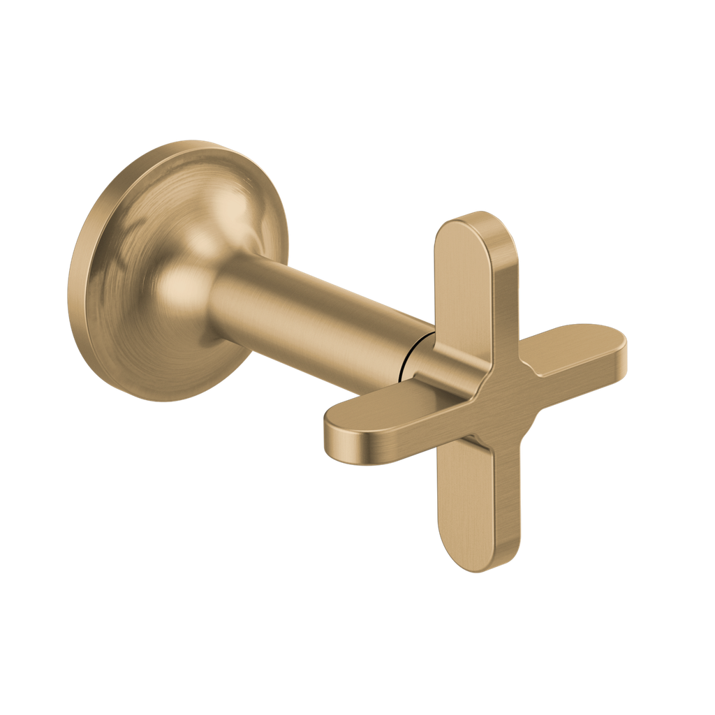 Brizo HX5875-GL Odin Wall Mount Lavatory Cross Handles Brilliance Luxe Gold