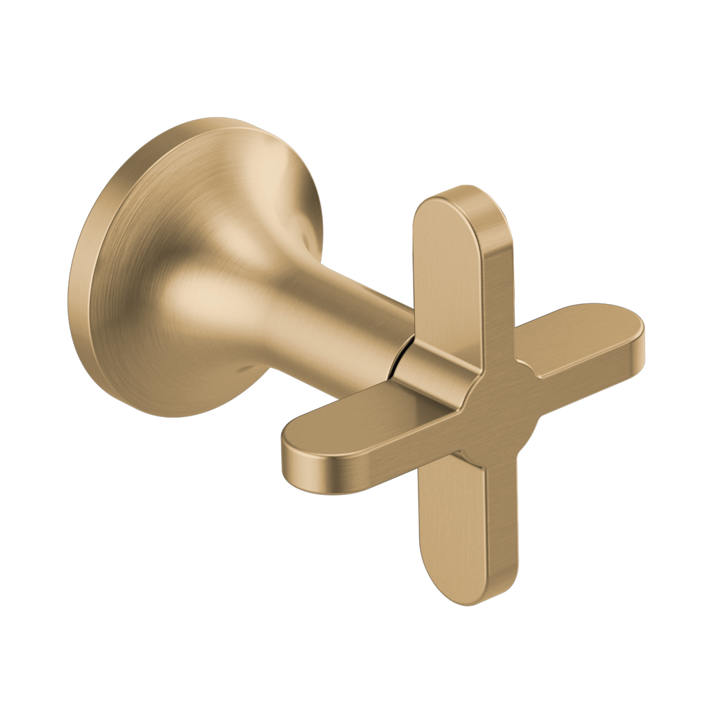 Brizo HX70475-GL Odin Wall Mount Tub Filler Cross Handle Brilliance Luxe Gold