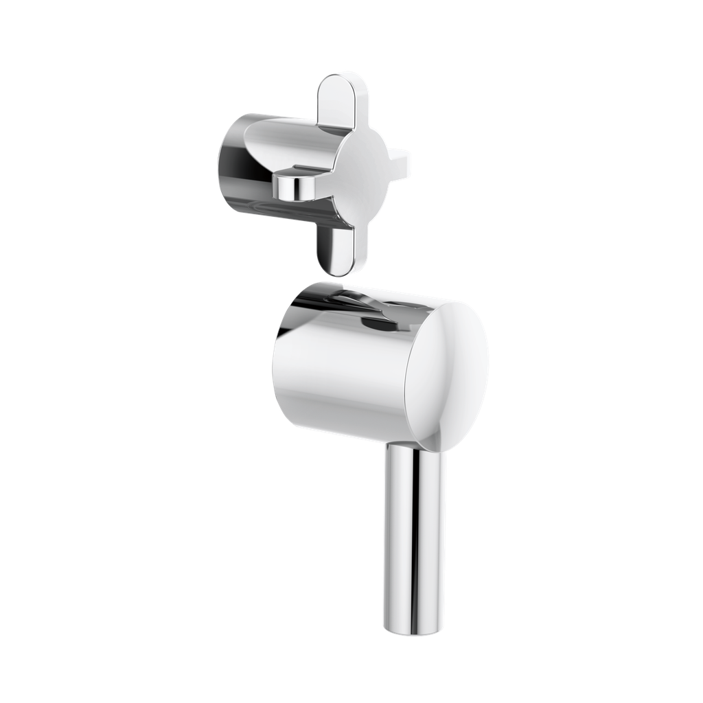Brizo HX75P75-PC Odin Pressure Balance Integrated Trim Cross Handles Polished Chrome
