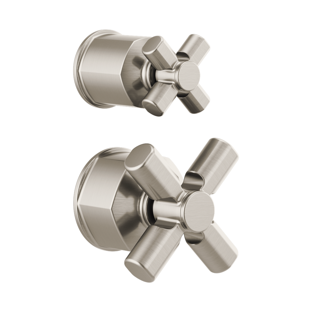 Brizo HX75P76-NK Invari Pressure Balance Valve Diverter Trim Cross Handle Kit Brilliance Luxe Nickel