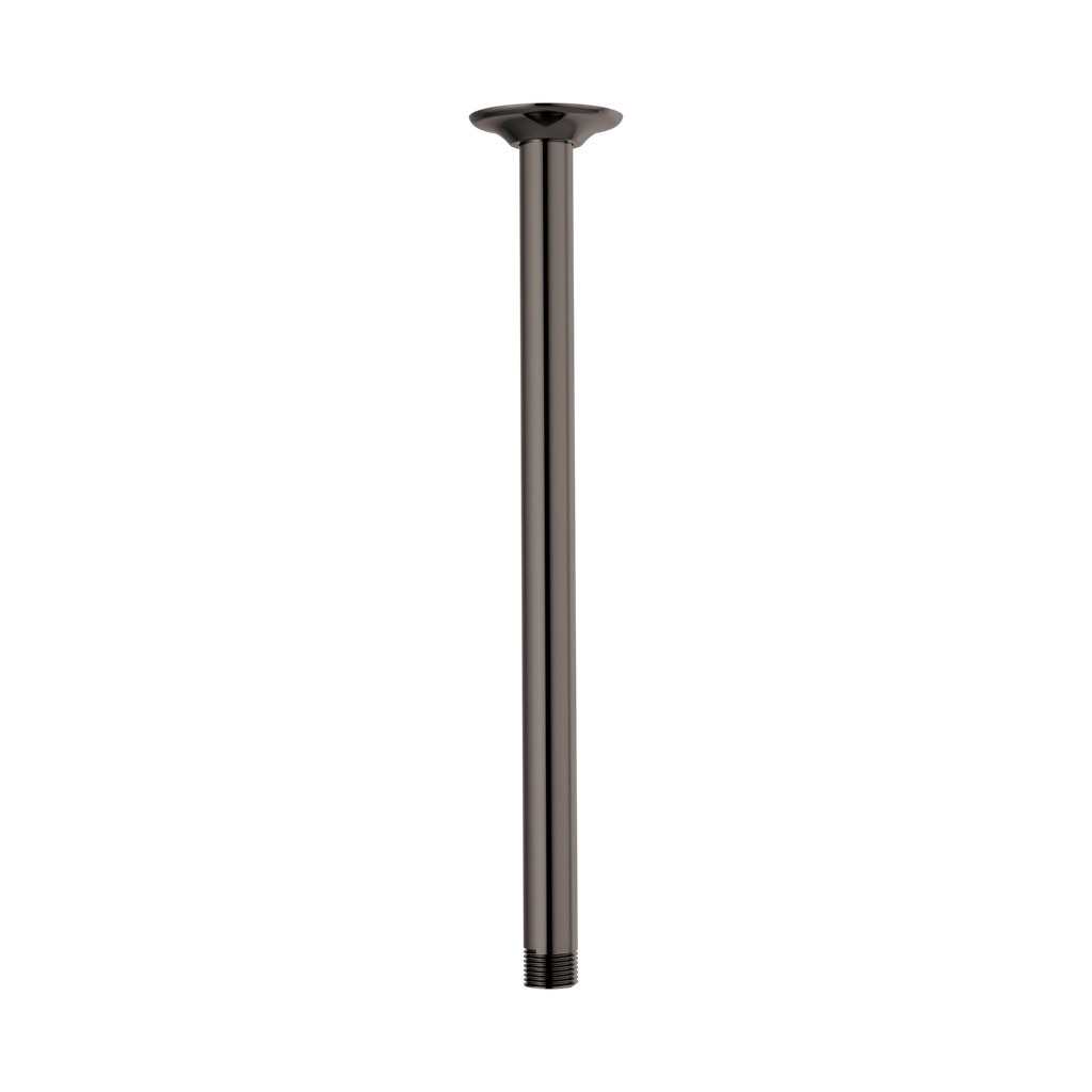 Brizo RP100470BNX Essential 14" Ceiling Mount Shower Arm And Round Flange Brilliance Black Onyx