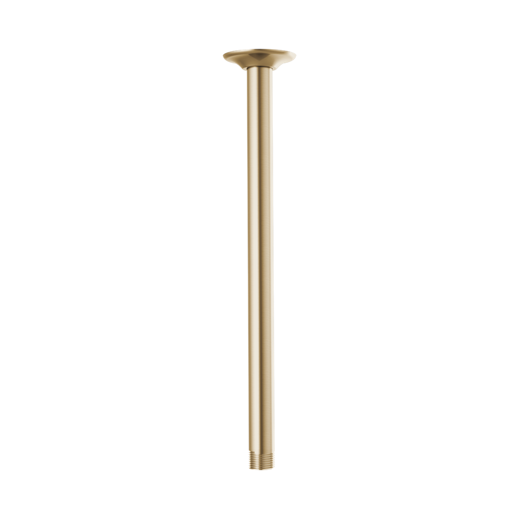 Brizo RP100470GL Essential 14" Ceiling Mount Shower Arm And Round Flange Brilliance Luxe Gold