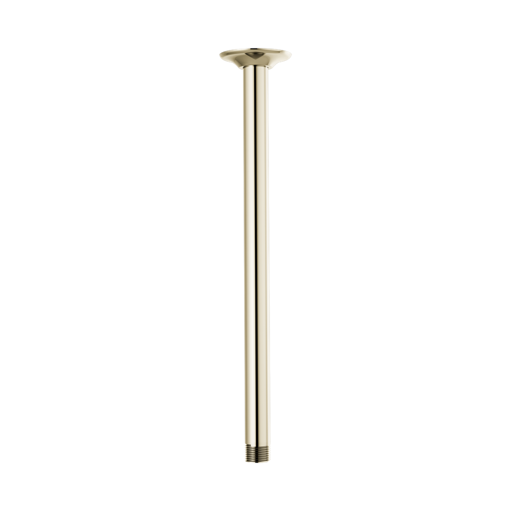 Brizo RP100470PN Essential 14" Ceiling Mount Shower Arm And Round Flange Brilliance Polished Nickel
