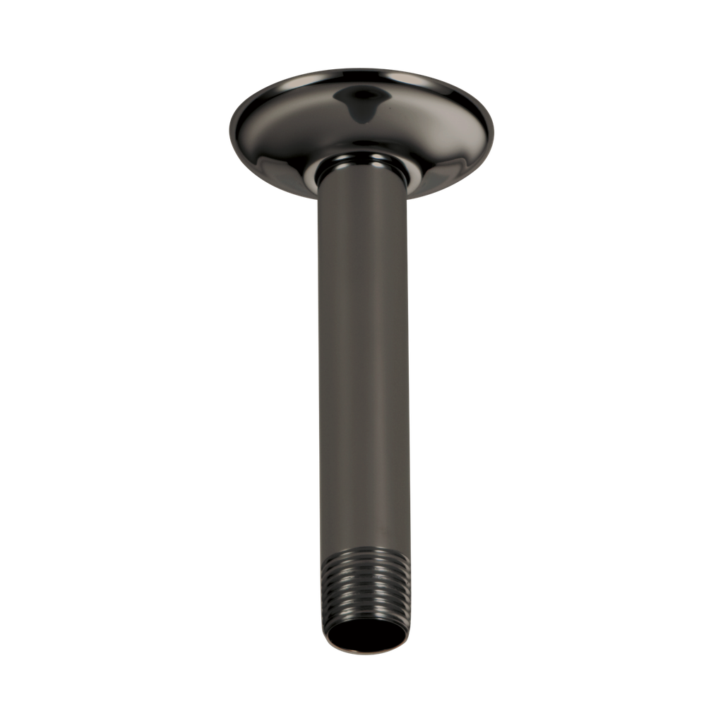 Brizo RP48985BNX Essential 6" Ceiling Mount Shower Arm And Round Flange Brilliance Black Onyx