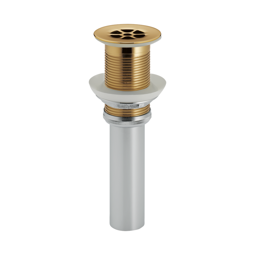 Brizo RP72411PG Grid Strainer Without Overflow Brilliance Polished Gold