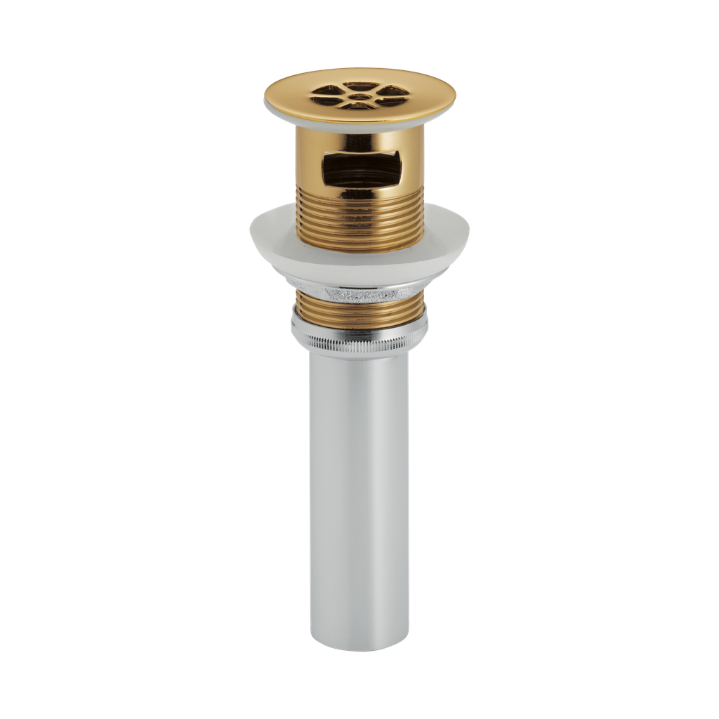 Brizo RP72412PG Grid Strainer With Overflow Brilliance Polished Gold