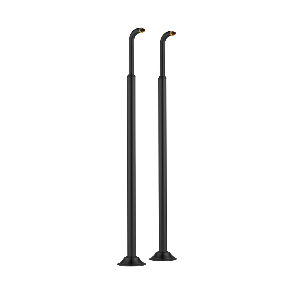Brizo RP73766BL Floor Mount Tub Filler Risers Matte Black
