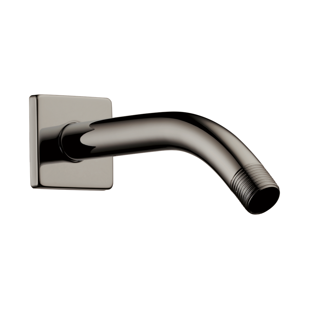 Brizo RP74448BNX Essential 7" Linear Round Wall Mount Shower Arm And Flange Brilliance Black Onyx