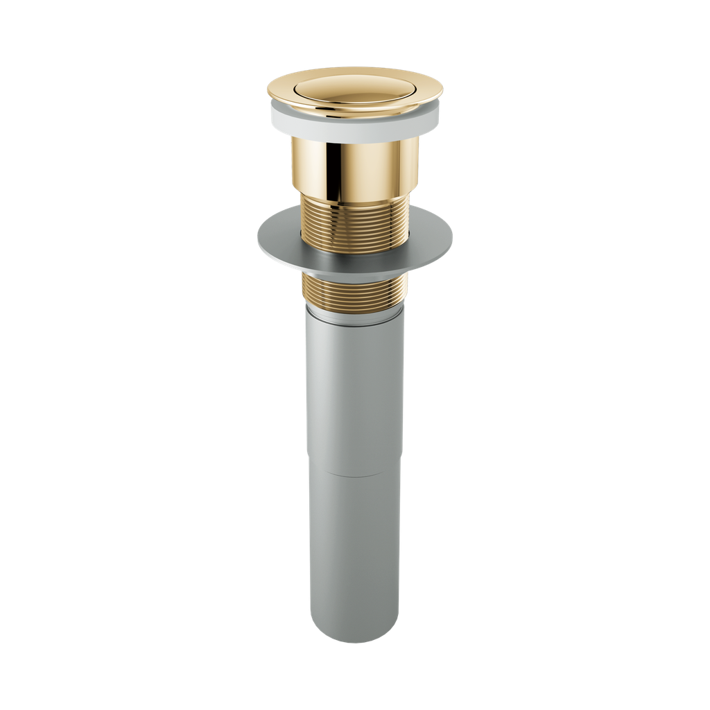 Brizo RP81627PG Push Pop-Up Drain Without Overflow Brilliance Polished Gold