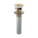 Brizo RP81628PG Push Pop-Up Drain With Overflow Brilliance Polished Gold