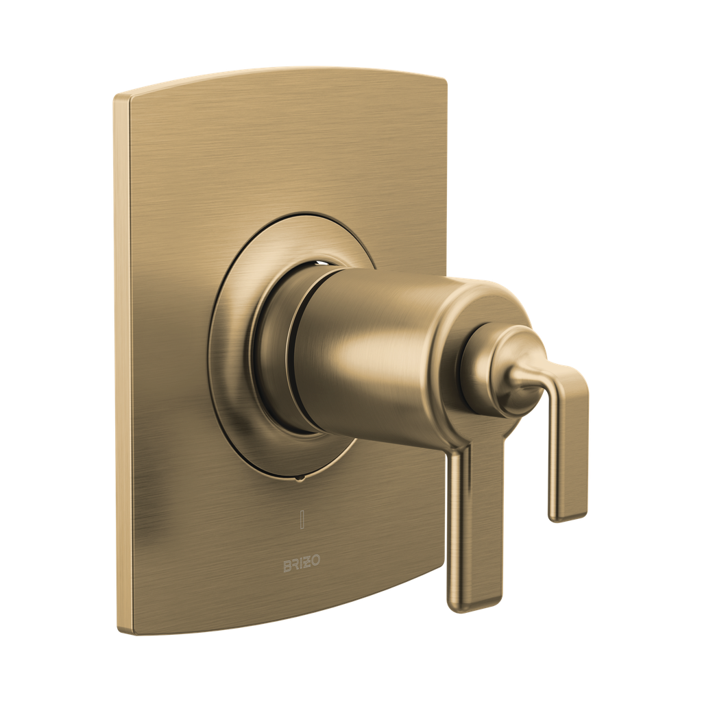 Brizo T60006-GLLHP Allaria Thermostatic Valve Only Trim Less Handles Brilliance Luxe Gold