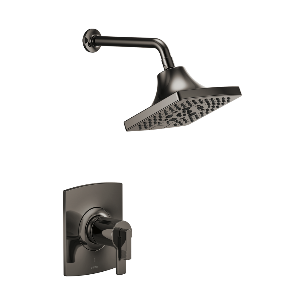 Brizo T60206-BNXLHP Kintsu Thermostatic Shower Only Trim Less Handles Brilliance Black Onyx
