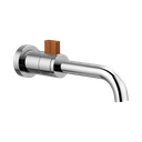 Brizo T65735LF-PCTK-ECO Litze Single Handle Wall Mount Lavatory Faucet Polished Chrome Wood