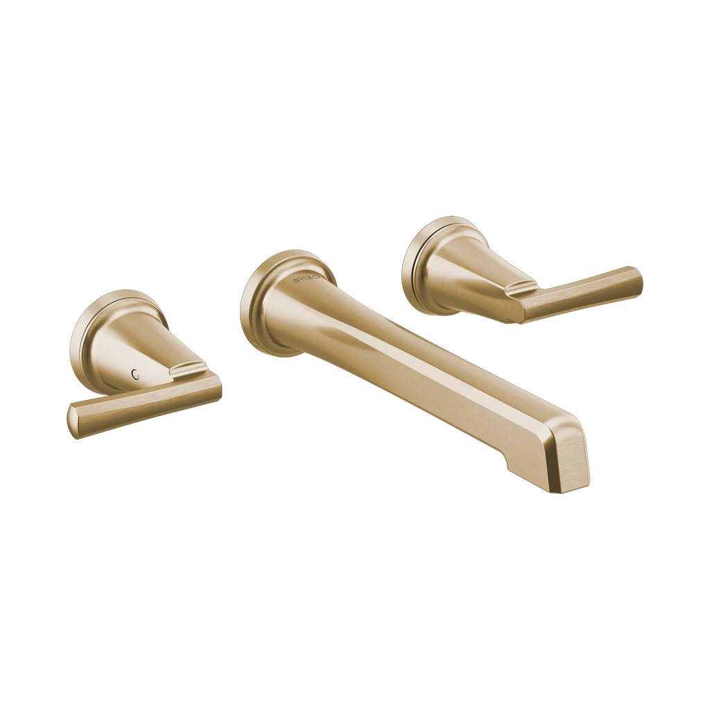 Brizo T65898LF-GLLHP-ECO Levoir Wall Mount Lavatory Faucet Less Handles Brilliance Luxe Gold