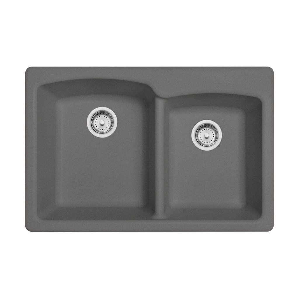 Franke EOSG33229-1-CA Ellipse Dual Mount Sink Stone Grey