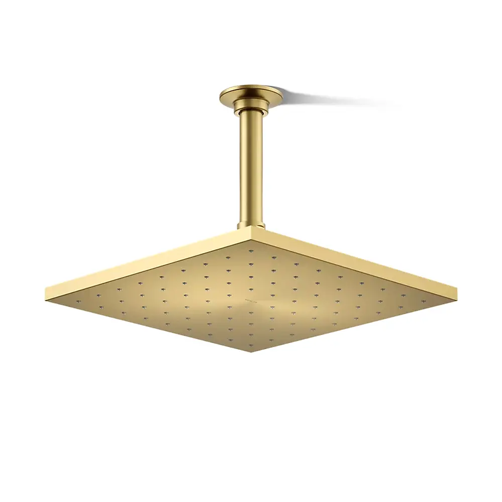 Kohler 13696-2MB Contemporary Square 10" Single Function 2.5 GPM Showerhead Vibrant Brushed Modern Brass