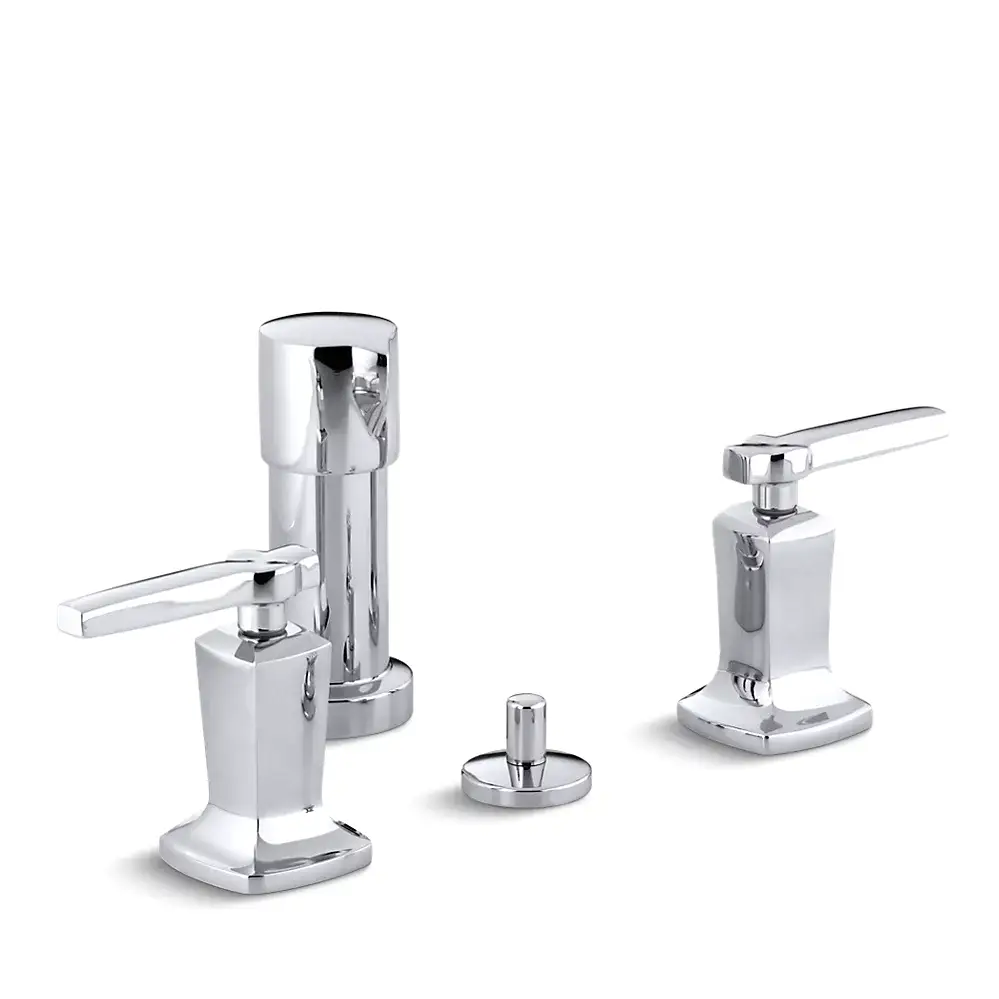 Kohler 16238-4-CP Margaux Widespread Vertical Spray Bidet Faucet Polished Chrome