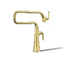 Kohler 22067-2MB Graze Deck Mount Pot Filler Vibrant Brushed Modern Brass