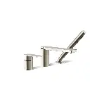 Kohler 23488-4-BN Parallel Deck-Mount Bath Faucet With Handshower Vibrant Brushed Nickel