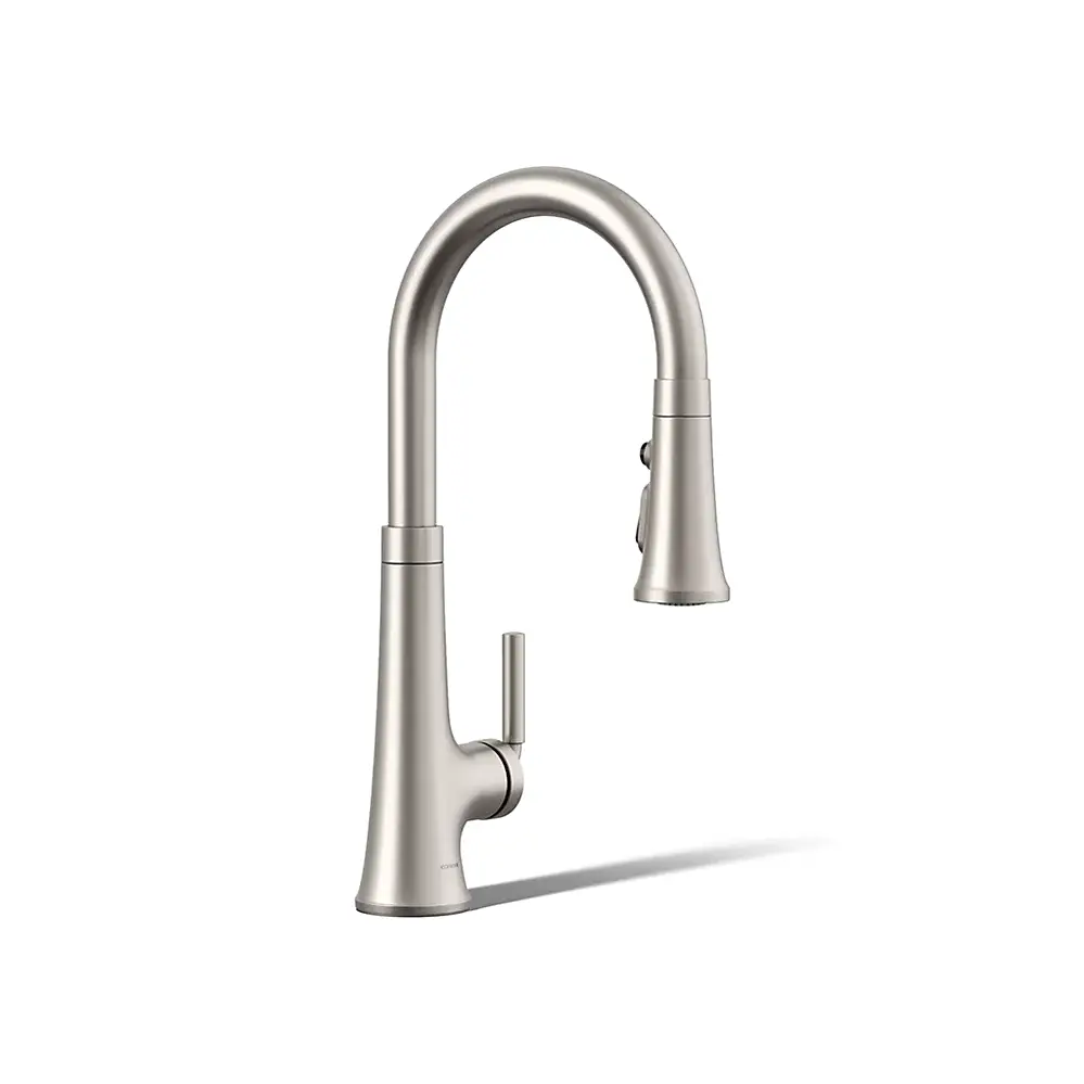 Kohler 23766-VS Tone Touchless Pull Down Kitchen Sink Faucet Vibrant Stainless