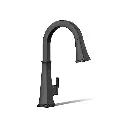 Kohler 23832-WB-BL Riff Touchless Pull Down Kitchen Sink Faucet Matte Black