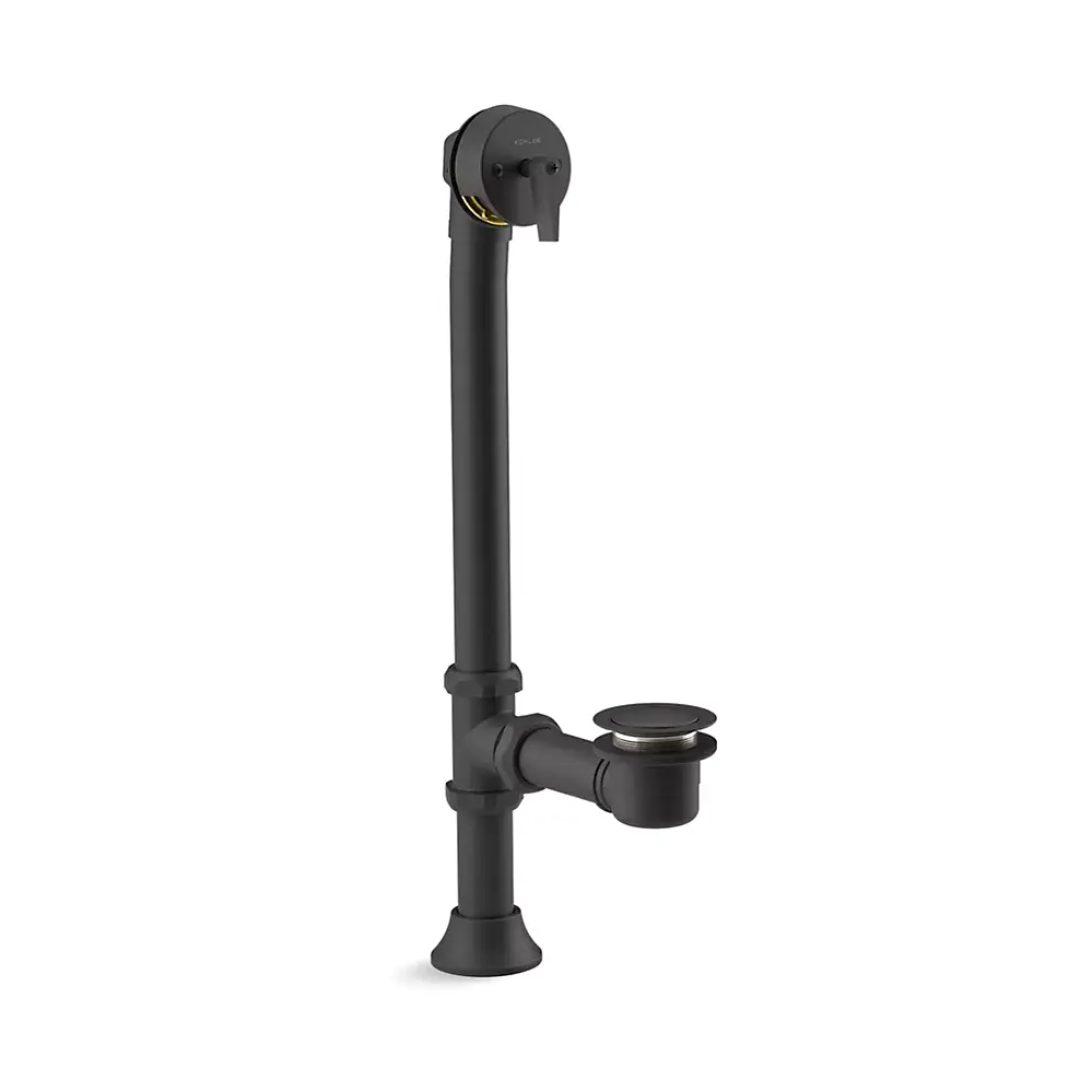 Kohler 7178-BL Iron Works Decorative 1-1/2" Pop-up Bath Drain Matte Black