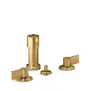 Kohler 77983-4-2MB Components Widespread Bidet Faucet Lever Handles Vibrant Brushed Moderne Brass