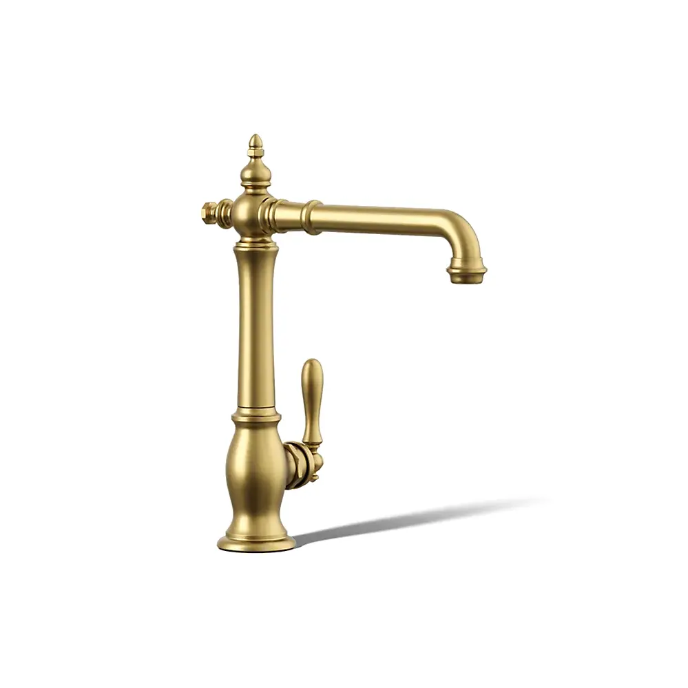 Kohler 99266-2MB Artifacts Single Handle Kitchen Sink Faucet Vibrant Brushed Moderne Brass