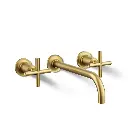 Kohler T14414-3-2MB Purist Wall Mount Bathroom Faucet Trim Vibrant Brushed Moderne Brass