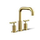 Kohler T14428-4-2MB Purist Deck-Mount Faucet Trim Vibrant Brushed Moderne Brass