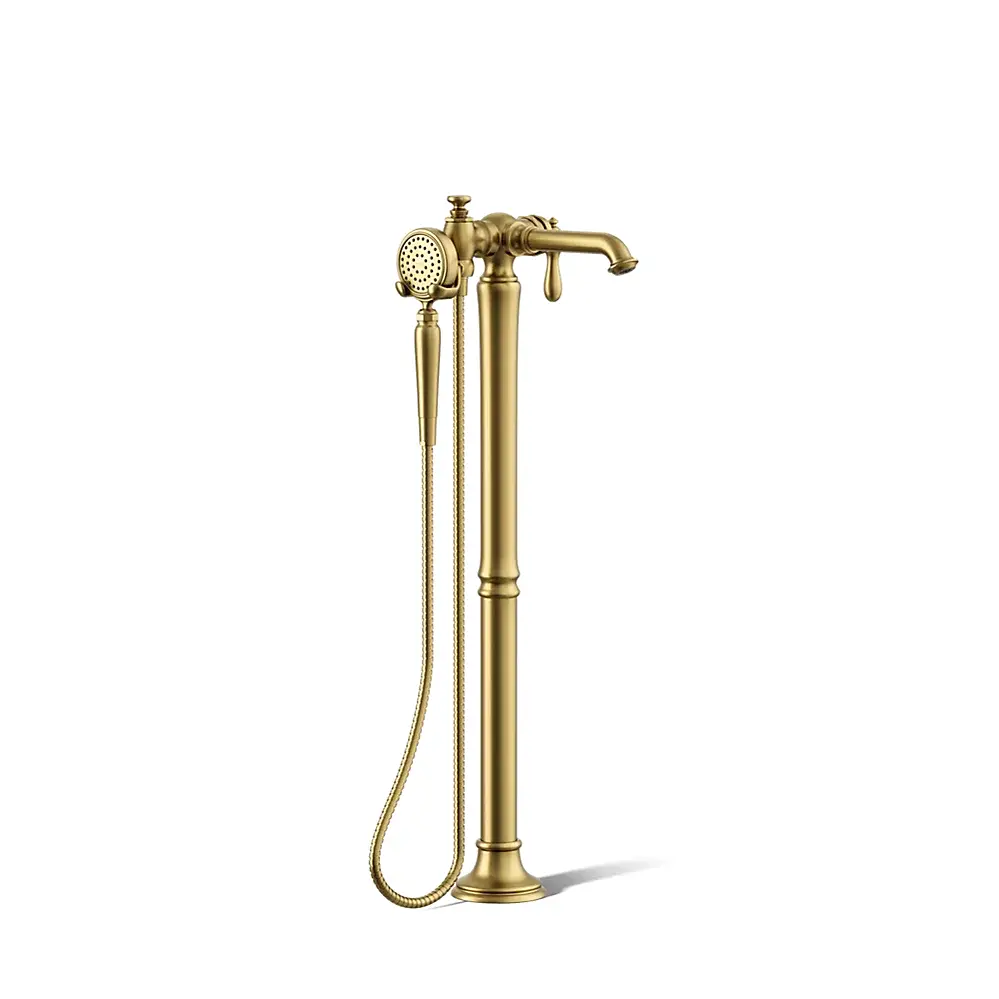 Kohler T72790-9M-2MB Artifacts Freestanding Bath Faucet Trim Vibrant Brushed Moderne Brass