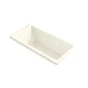 Kohler 1167-JH-96 Underscore 60" x 30" Drop-in Heated Whirlpool Bath Biscuit