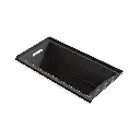Kohler 1167-JRH-7 Underscore 60" x 30" Drop-in Heated Whirlpool Bath Right Drain Black