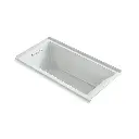 Kohler 1167-JRH-95 Underscore 60" x 30" Drop-in Heated Whirlpool Bath Right Drain Ice Grey