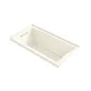 Kohler 1167-JRH-96 Underscore 60" x 30" Drop-in Heated Whirlpool Bath Right Drain Biscuit