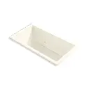 Kohler 1168-JH-96 Underscore 60" x 32" Drop-in Heated Whirlpool Bath Biscuit