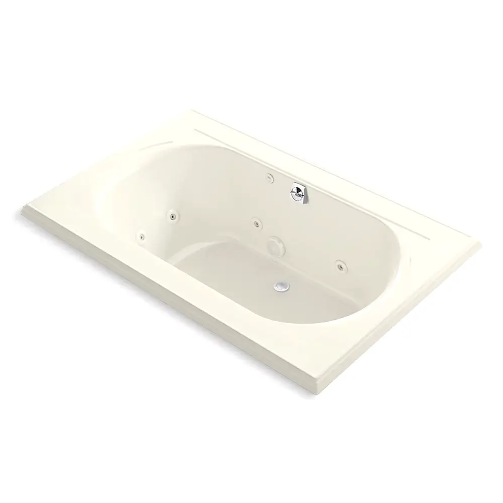 Kohler 1170-JHH-96 Memoirs 66" x 42" Drop-in Whirlpool Bath Biscuit