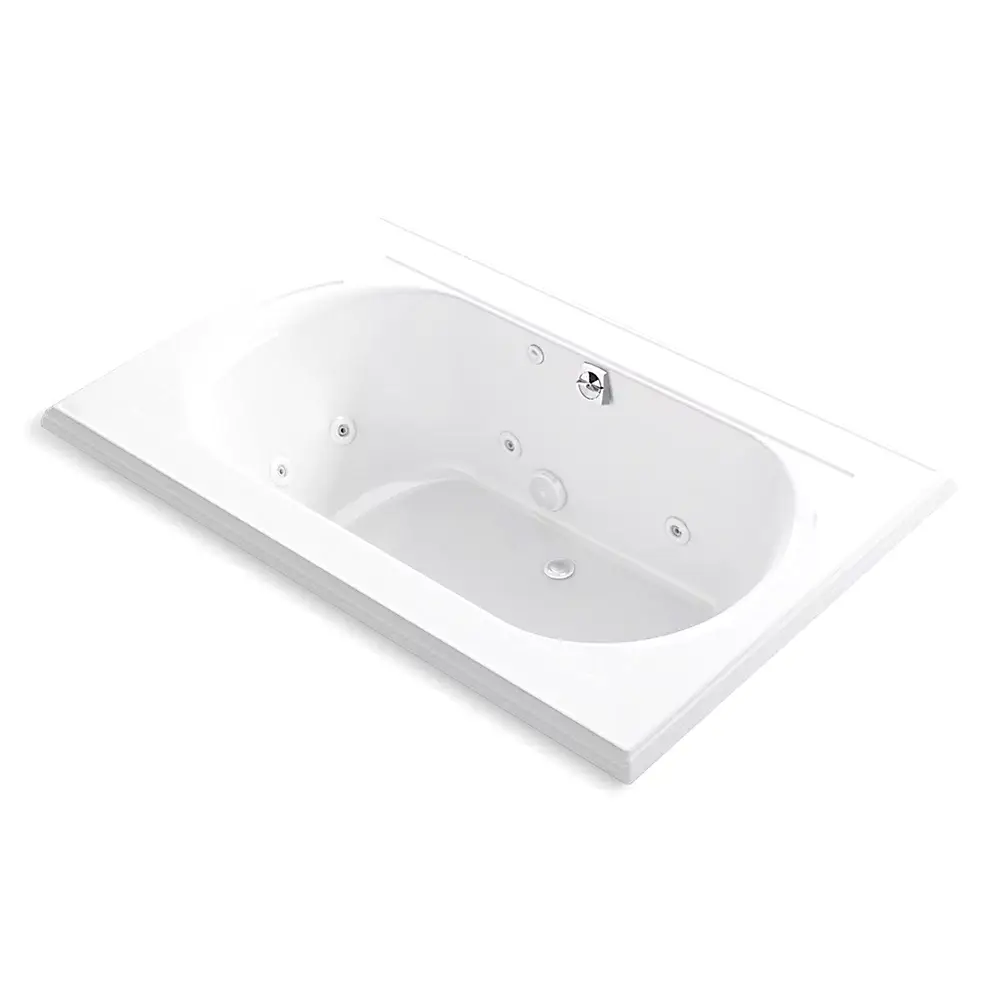 Kohler 1170-JHN-0 Memoirs 66" x 42" Drop-in Whirlpool Bath White