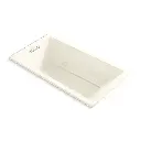 Kohler 1173-JH-96 Underscore 66" x 36" Drop-in Heated Whirlpool Bath Biscuit