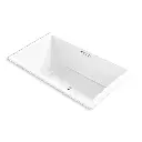 Kohler 1174-JH-0 Underscore 72" x 42" Drop-in Heated Whirlpool Bath White