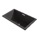 Kohler 1174-JH-7 Underscore 72" x 42" Drop-in Heated Whirlpool Bath Black
