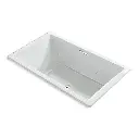Kohler 1174-JH-95 Underscore 72" x 42" Drop-in Heated Whirlpool Bath Ice Grey