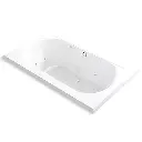 Kohler 1418-JH-0 Memoirs 72" x 42" Drop-in Whirlpool Bath White