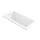 Kohler 1822-JH-0 Underscore 66" x 32" Drop-in Heated Whirlpool Bath White