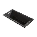 Kohler 1822-JH-7 Underscore 66" x 32" Drop-in Heated Whirlpool Bath Black