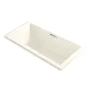 Kohler 1835-JH-96 Underscore 72" x 36" Drop-in Heated Whirlpool Bath Biscuit