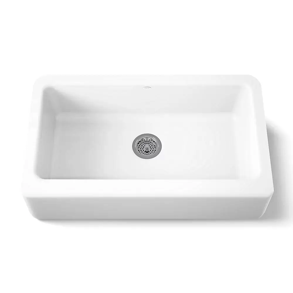 Kohler 6546-0 Dickinson 33" Undermount Farmhouse Kitchen Sink White