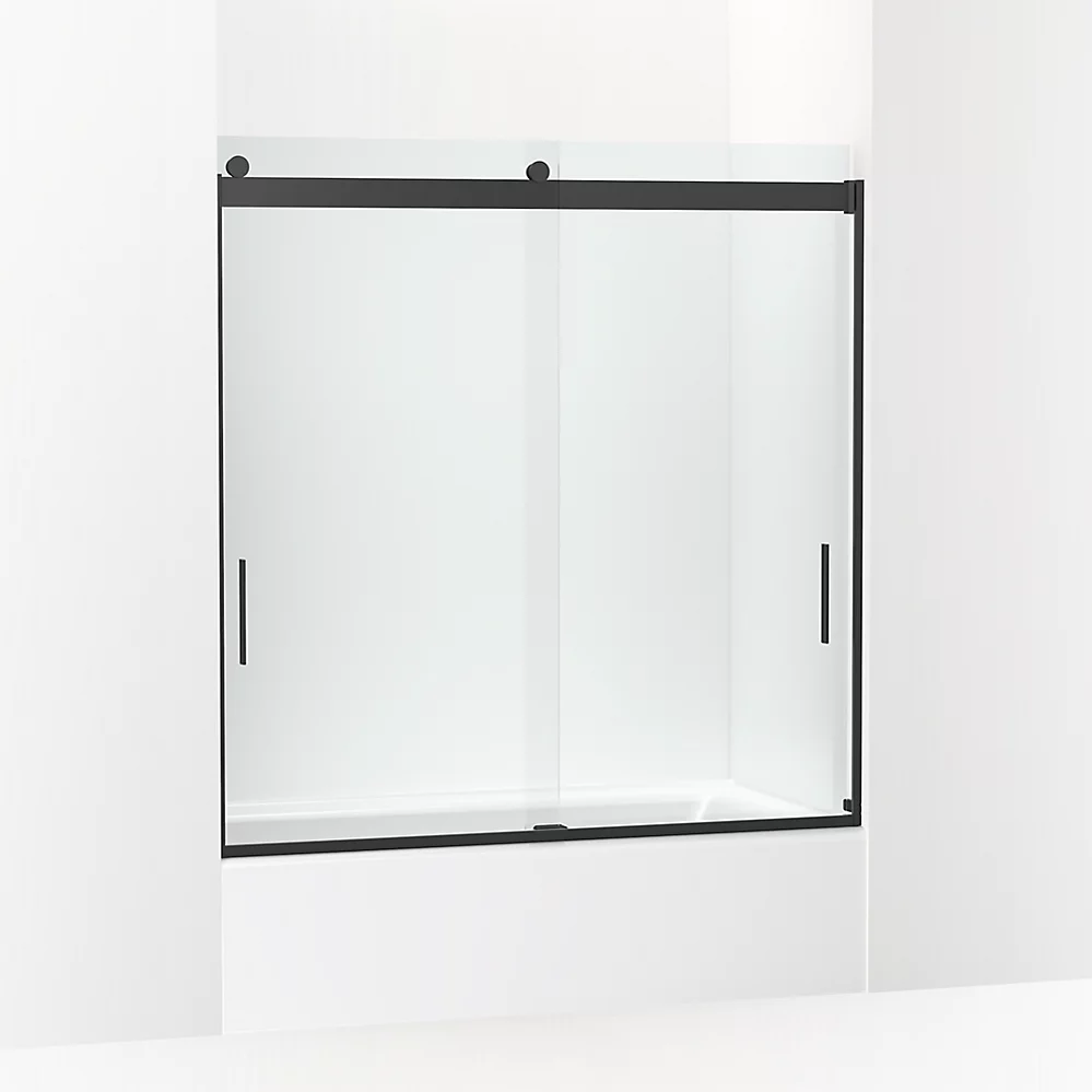 Kohler 706000-L-BL Levity 62" H Sliding Bath Door Matte Black