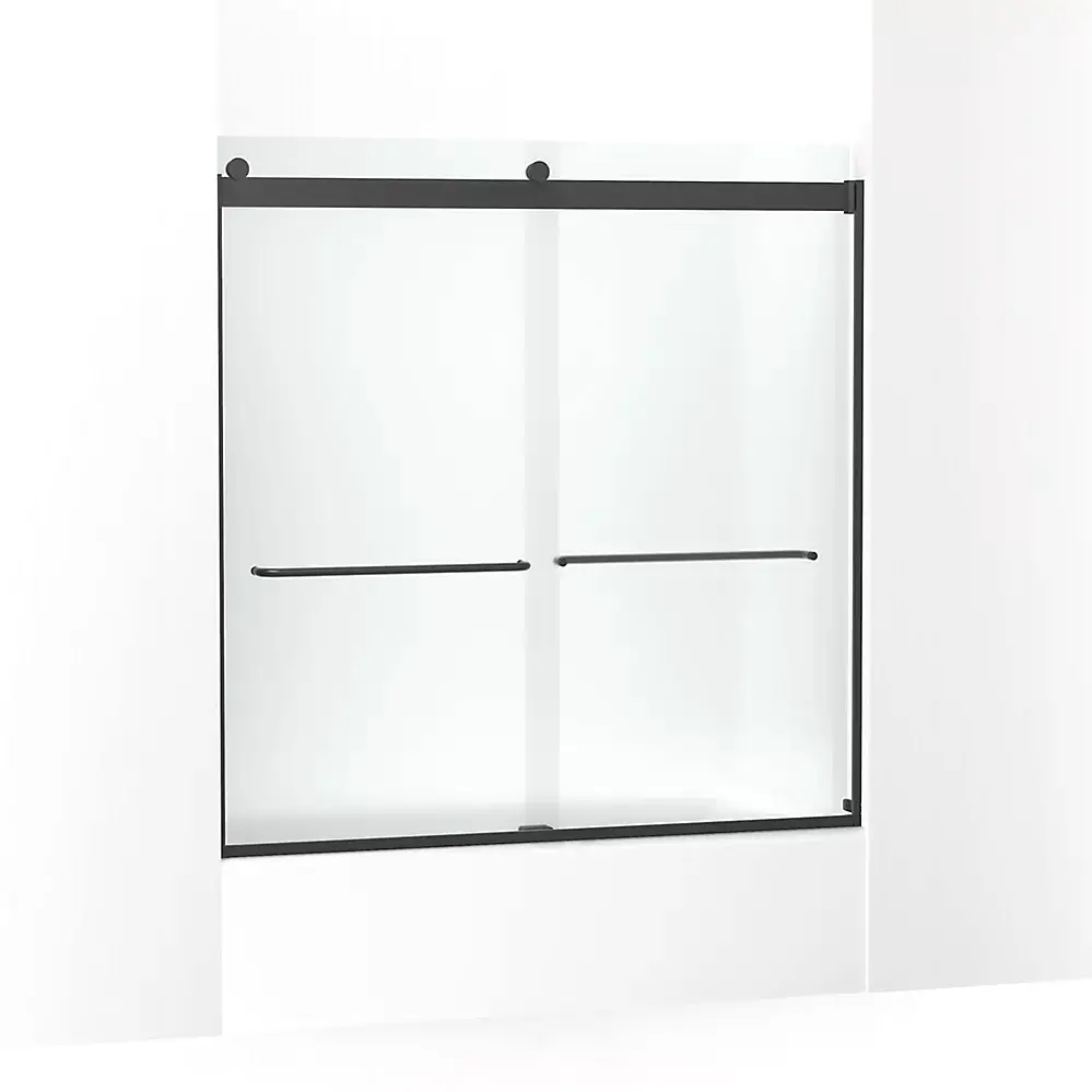 Kohler 706004-D3-BL Levity 62" Sliding Bath Door Matte Black